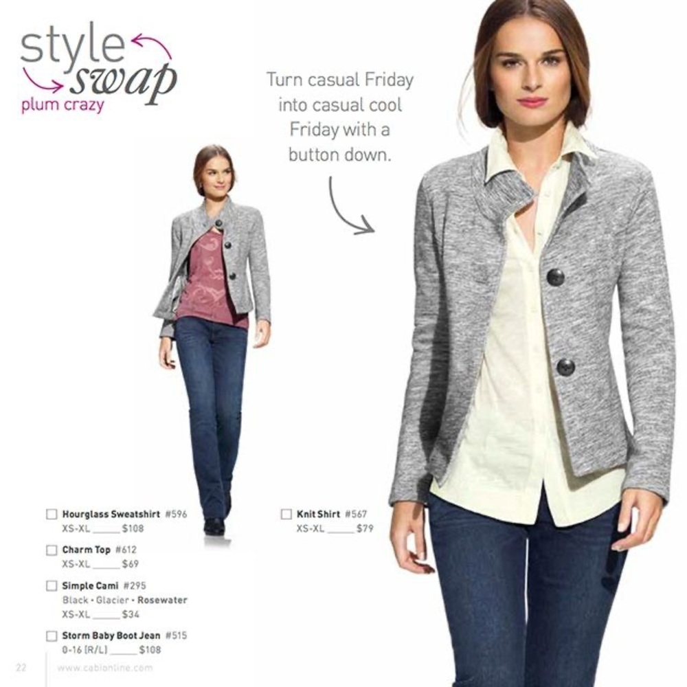 🖤HP🖤Cabi Hourglass Gray Jacket